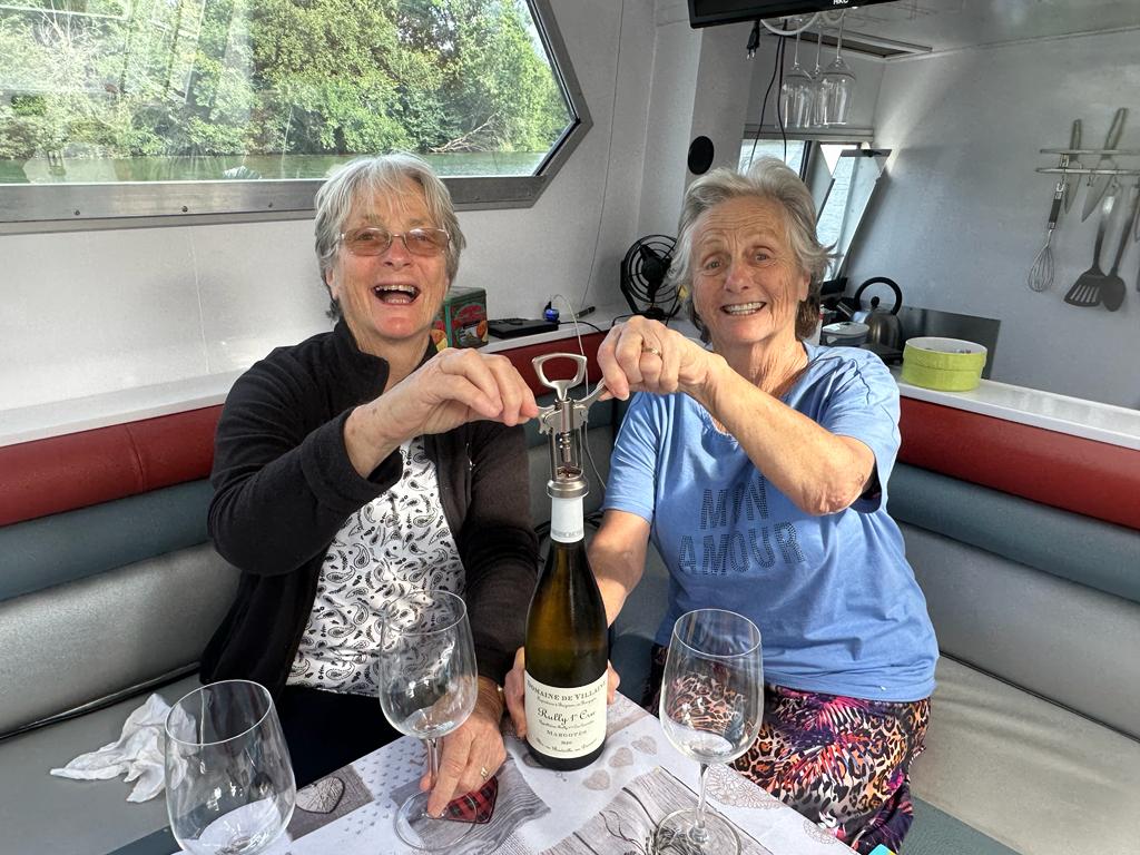 inside Laura our French canal boat