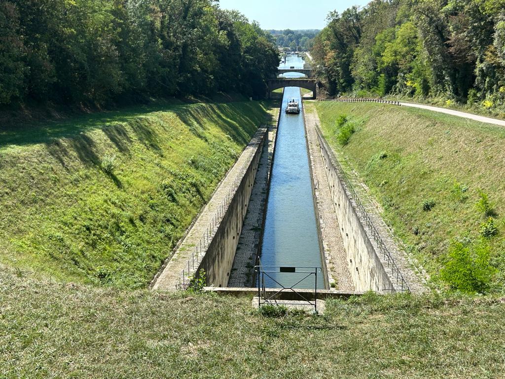 Canal cruising through St Albin's tunnel