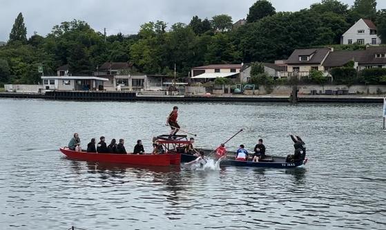 Seine River jousting